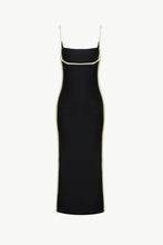 Load image into Gallery viewer, Contrast Spaghetti Strap Slit Midi Dress