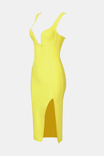 Load image into Gallery viewer, Split Zip-Back Sleeveless Bandage Dress