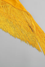 Load image into Gallery viewer, Velvet Twisted Asymmetrical Fringe Hem Dress