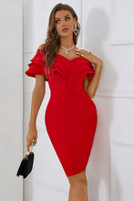 Load image into Gallery viewer, Layered Off-Shoulder Bodycon Dress