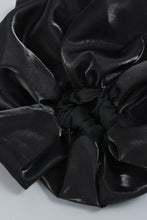 Load image into Gallery viewer, Puff Sleeve Deep V Asymmetrical Hem Dress