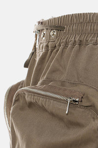 Zip Up Midi Skirt with Cargo Pockets