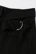 Load image into Gallery viewer, Asymmetrical Double-Ring Belt Lined Skirt
